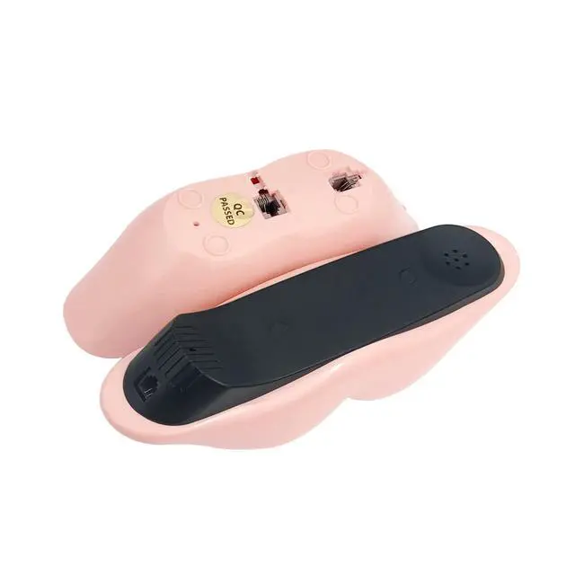 Alt view image 6 of 7 - Corded Lip Phone, Pink, Landline Home Phone for Home/Office/Hotel/Shops/Party