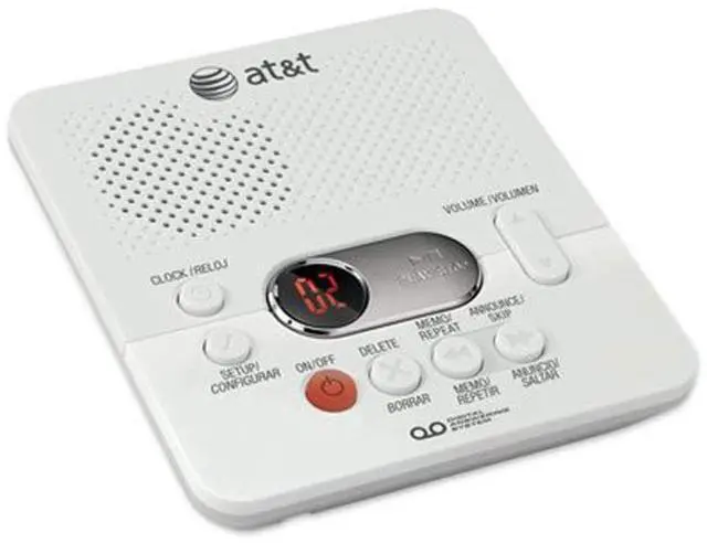 Main image of (1740WH) Digital AnsweSystem with Time and Day Stamp, White, one size