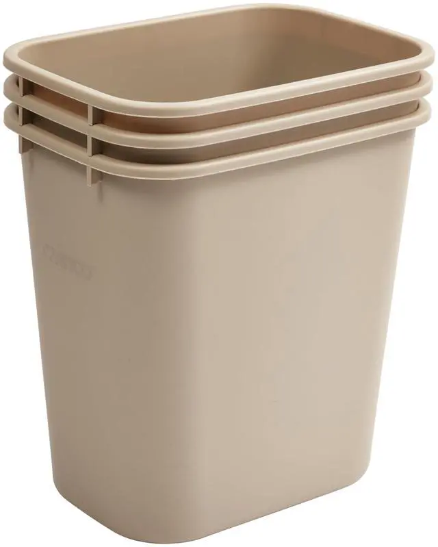 Alt view image 2 of 4 - Waste Basket for Home and Office, 7 Gallon, Beige