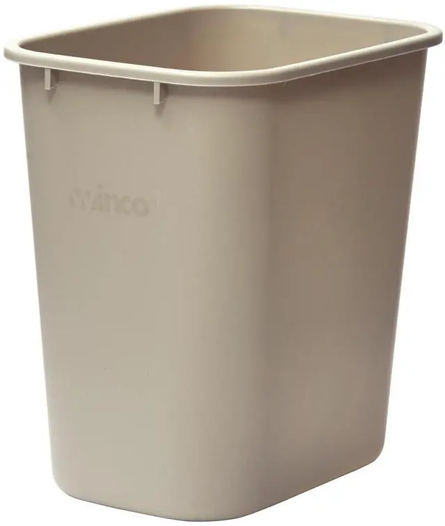 Main image of Waste Basket for Home and Office, 7 Gallon, Beige