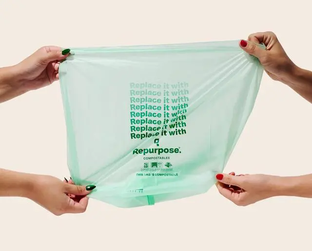 Alt view image 7 of 7 - 3 Gallon Compostable Small Bin Trash Bags, 100 Bags, BPI Certified, Leak-Proof, FDA Approved, Recyclable Packaging