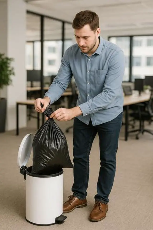 Alt view image 3 of 6 - 4-5 Gallon - Small Trash Bag Strong Black 100 count