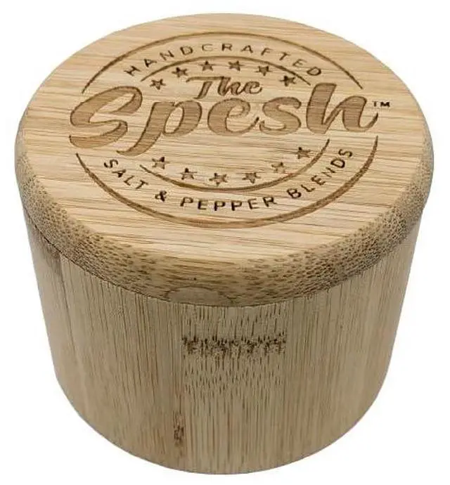 Main image of Bamboo Seasoning Box with Magnetic Swivel Lid