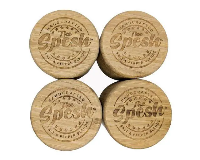 Alt view image 4 of 5 - Bamboo Seasoning Box with Magnetic Swivel Lid