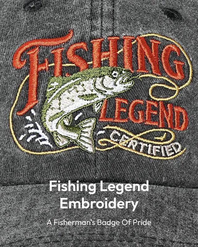 Alt view image 3 of 7 - Fishing Hat for Men Dad, Fishing Gifts for Fishing Lover, Adjustable Embroidered Washed Distressed Baseball Cap, Fathers Day Birthday Gifts for Husband from Wife Black