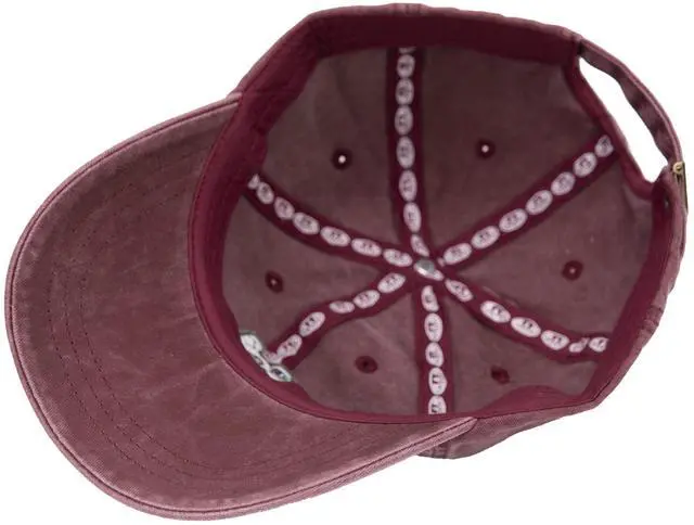 Alt view image 6 of 6 - Dad Hats for Men Womens Baseball Caps Mountain Hat Adjustable Unstructured Vintage Outdoor Cap(Winery)