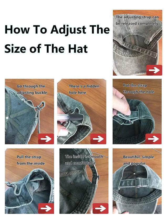 Alt view image 6 of 6 - Vintage Cotton Washed Plain Baseball Caps Adjustable Distressed Dad Hat Men Women Unstructured Low Profile Blank Soft Summer Ball Caps - Black