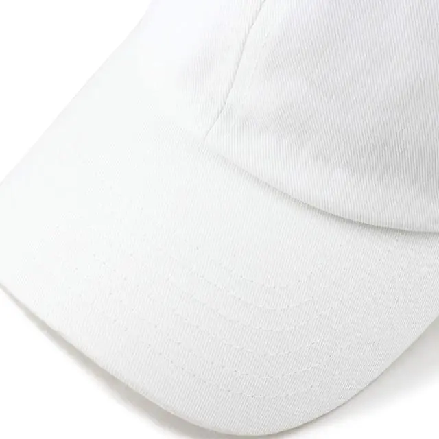 Alt view image 4 of 7 - Cotton Baseball Cap Dad Hat Washed Low Profile Adjustable Hat for Men Women Casual Outdoor Running Golf(White)