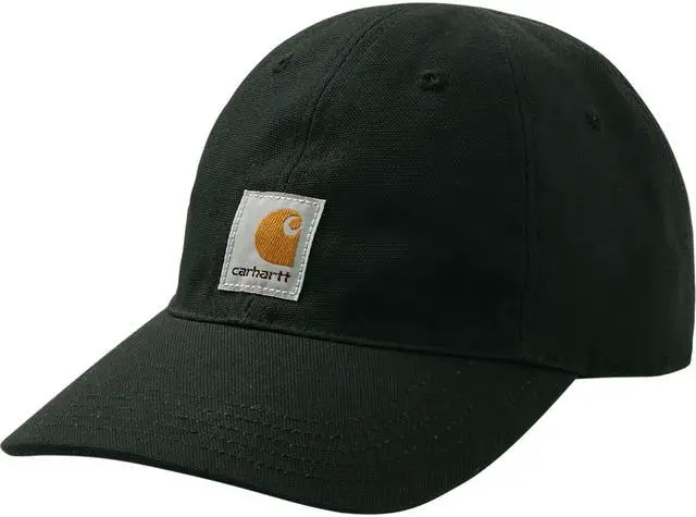 Main image of Little Kid Signature Canvas Baseball Cap Hat, Caviar Black, Child/Youth, One Size
