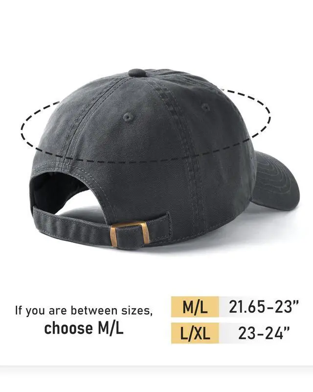 Alt view image 3 of 6 - Baseball Cap Men Mountain Embroidery Dad Hat Unstructured Soft Vintage Washed Cotton Outdoor Hats for Men, Grey, L-XL