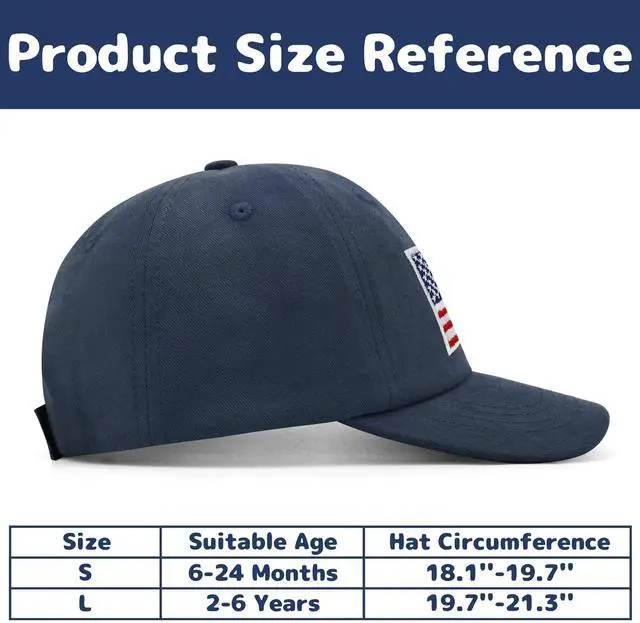 Alt view image 6 of 6 - Toddler Hats Boys 2T-4T Toddler Baseball Hat Toddler Baseball Cap Toddler Boy Hat Toddler Cap Toddler American Flag Hat