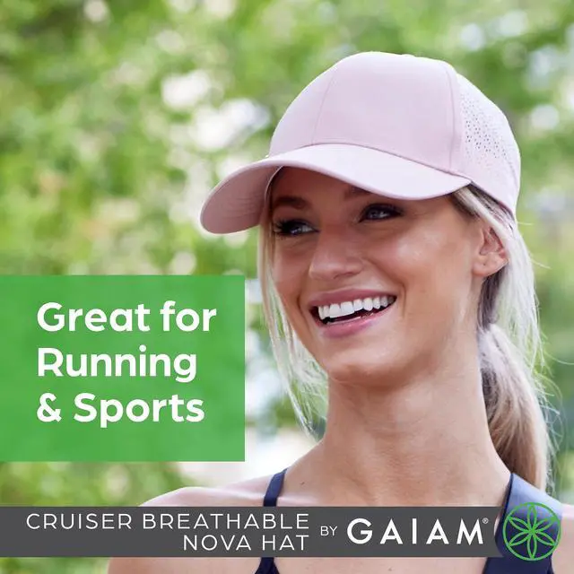 Alt view image 2 of 6 - White Baseball Cap for Women - Cruiser Breathable Nova Design, Lightweight Cute Women's Ball Cap, Easily Adjustable Trendy White Women's Hat for Summer & Beach