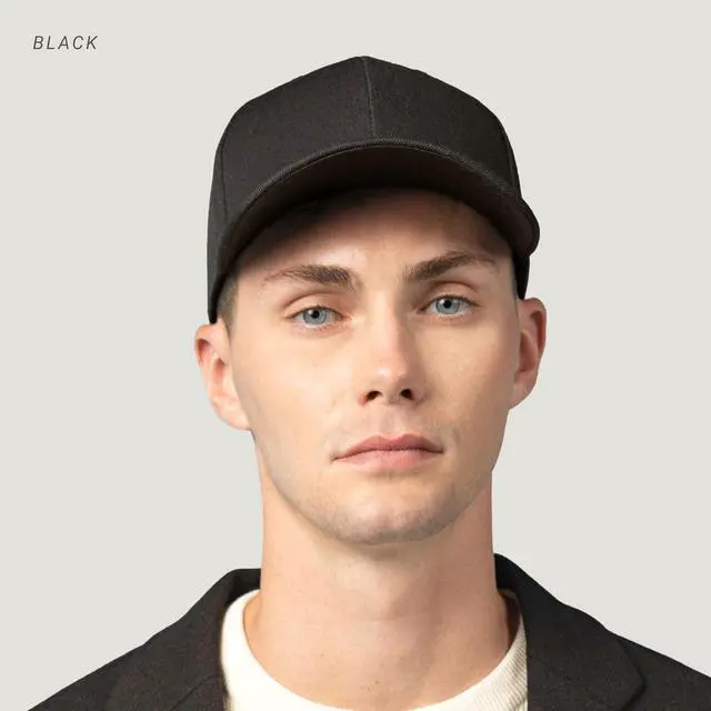 Alt view image 3 of 6 - 2-Pack Classic Structured Baseball Cap Adjustable Snapback Multipack Ball Caps for Custom Embroidery Running Workouts Outdoor (Black, 2)