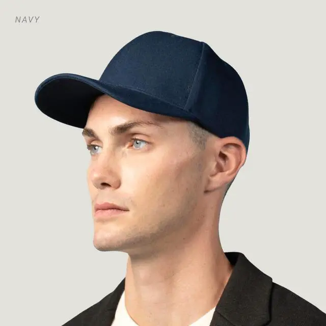 Alt view image 5 of 6 - 2-Pack Classic Structured Baseball Cap Adjustable Snapback Multipack Ball Caps for Custom Embroidery Running Workouts Outdoor (Black, 2)