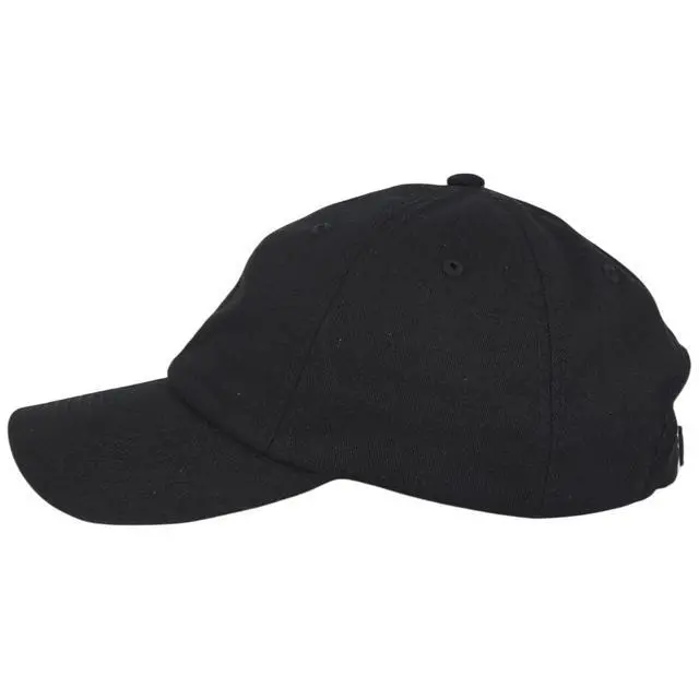 Alt view image 3 of 6 - Classic Dad Hat 100% Cotton, Adjustable Metal Buckle Strap, Low-Profile Fit, Breathable and Packable Baseball Cap Unisex, Black