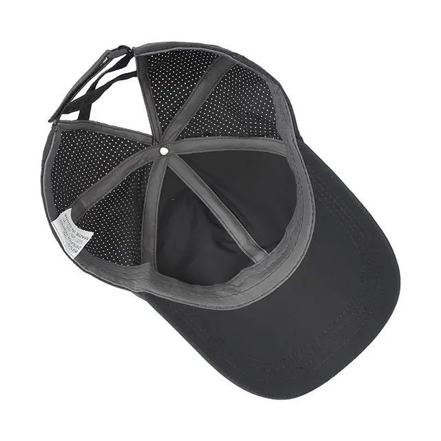 Alt view image 4 of 7 - Womens Criss Cross Ponytail Baseball Cap Adjustable High Messy Bun Ponycap Trucker Hats Quick Drying Mesh Dad Hat for Outdoor Sports Travel Navy Blue