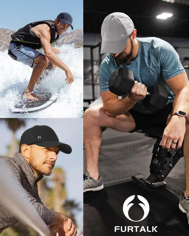 Alt view image 4 of 7 - Lightweight Quick Dry Baseball Cap Breathable Tucker Hat Laser Cut Air Mesh-Back Cooling Golf Hat, Black