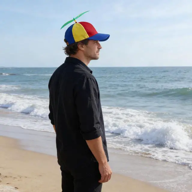 Alt view image 4 of 7 - Colorful Propeller Hat Baseball Cap: Funny Adjustable Helicopter Cap Propeller Hat Adult Snapback Baseball Hat