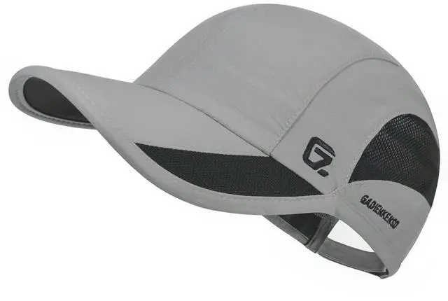 Main image of Outdoor Running Hat Men's Cooling UPF50+ Womens Baseball Cap Sport Mesh Sun Hat Trucker Dad Hats Quick Dry Breathable Unstructured for Summer Camping Hiking Light Grey S/M 6 7/8-7 1/4