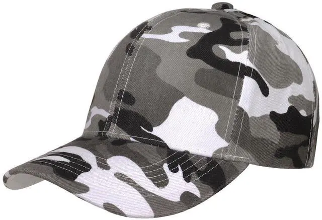 Main image of Baseball Cap Adjustable Size for Running Workouts and Outdoor Activities All Seasons (1pc Grey Camo)