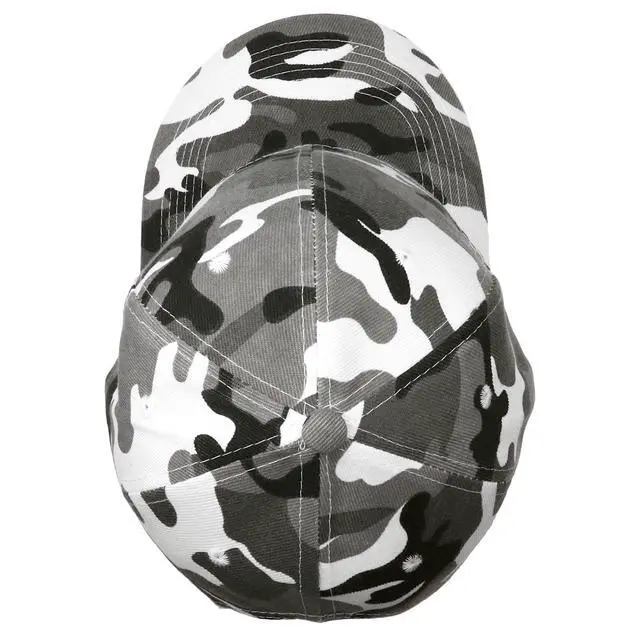Alt view image 4 of 6 - Baseball Cap Adjustable Size for Running Workouts and Outdoor Activities All Seasons (1pc Grey Camo)