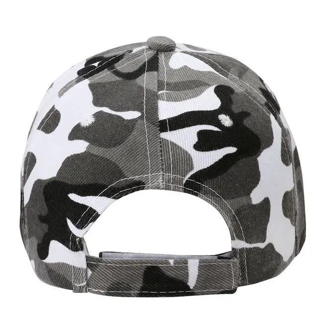 Alt view image 3 of 6 - Baseball Cap Adjustable Size for Running Workouts and Outdoor Activities All Seasons (1pc Grey Camo)