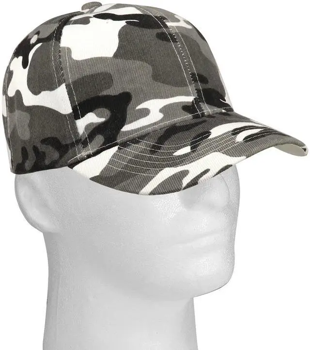 Alt view image 5 of 6 - Baseball Cap Adjustable Size for Running Workouts and Outdoor Activities All Seasons (1pc Grey Camo)