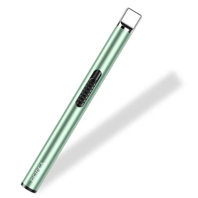 Main image of Lighter S4 Electronic Candle Lighter USB Rechargeable with Security Lock, Windproof Fast Heat Sinking, Non-Slip Switch for Candle, Grill, Camping (Mint Green)