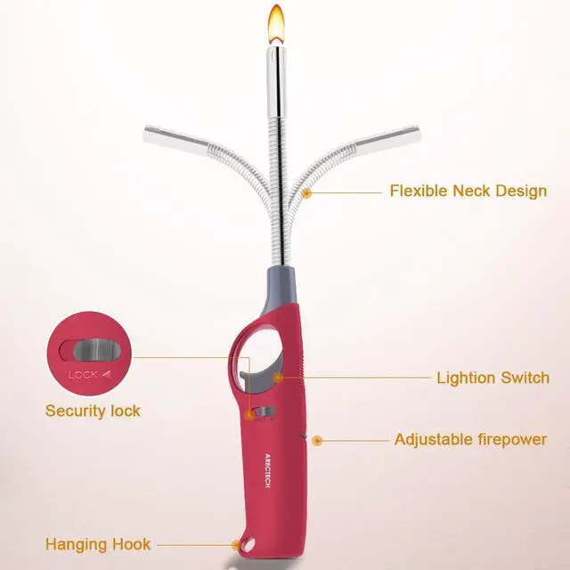 Alt view image 3 of 6 - Refillable Butane Lighter for Camping Survival Hiking Fishing - No Butane Fuel Inside