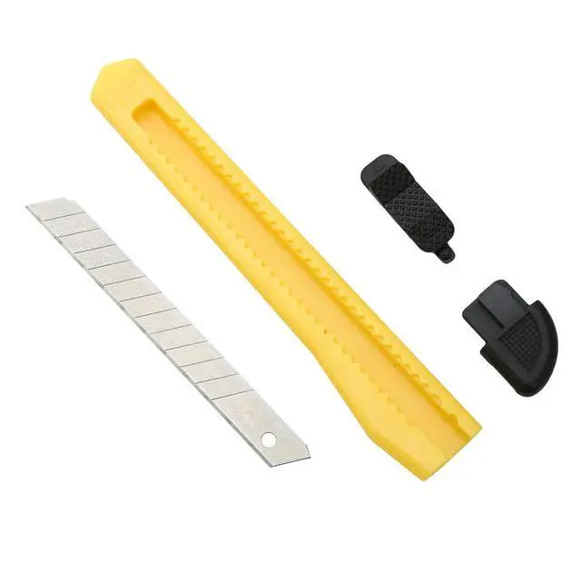 Alt view image 3 of 5 - 24 Pack Box Cutters Bulk (9mm Wide Blade Cutter) Utility Knife Retractable, Razor Knife Exacto Knife, Compact, Extended Use for Heavy Duty Office, Home, Crafts, Hobby, Disposable Box Cutter