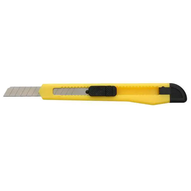 Alt view image 5 of 5 - 24 Pack Box Cutters Bulk (9mm Wide Blade Cutter) Utility Knife Retractable, Razor Knife Exacto Knife, Compact, Extended Use for Heavy Duty Office, Home, Crafts, Hobby, Disposable Box Cutter