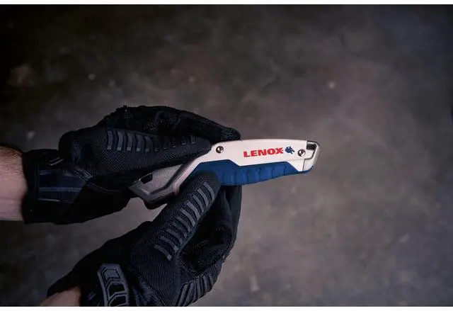 Alt view image 4 of 7 - Utility Knife with 3 Bi-Metal Blades, Retractable, Foldable and Portable, Blade Storage (LXHT10599)
