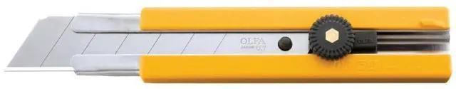 Main image of 25mm Extra Heavy-Duty Utility Knife (H-1) - Multi-Purpose Custom Cutting Depth Utility Knife w/Anti Slip Grip & Snap-Off Blade, Replacement Blades: Any OLFA 25mm Blade