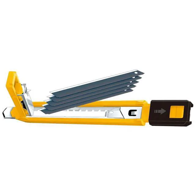 Alt view image 5 of 7 - 9mm Precision Utility Knife (PA-2) - Multi-Purpose Retractable Precision Knife w/Snap-Off Blades & Auto Blade Loader, Replacement Blades: Any OLFA 9mm Blade