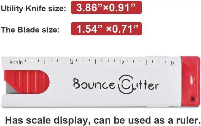 Alt view image 2 of 7 - Retractable Utility Knife Box Cutter Set, 3PCS Cardboard Cutter with 20PCS Blades, Compact, Extended Use for Heavy Duty Office, Home, Arts Crafts, Hobby for Cutting Boxes, Cartons