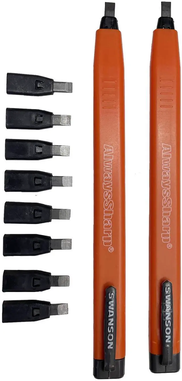 Alt view image 4 of 5 - S0101CP216 Value Pack includes 7-Inch Speed Square with Blue Book and 2-Pack AlwaysSharp Carpenter Pencils with Extra Black Graphite Replacement Tips