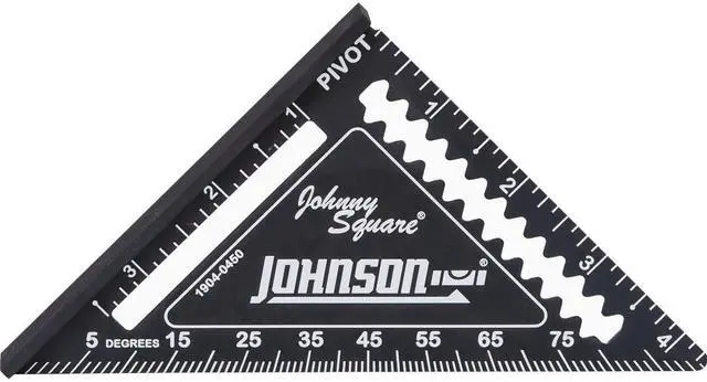 Main image of Level & Tool 1904-0450 Johnny Square Professional Easy-Read Finish Square, 4.5", Black, 1 Square*