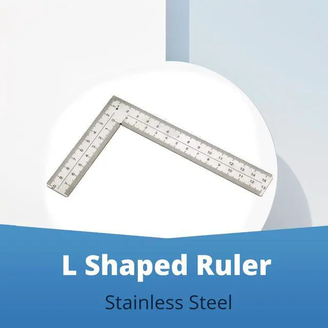 Alt view image 3 of 7 - Stainless Steel L Shaped Ruler,4 inch by 6 inch,Square Framing Measuring Tool for Engineer Carpenter