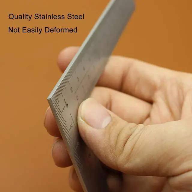 Alt view image 4 of 7 - Stainless Steel L Shaped Ruler,4 inch by 6 inch,Square Framing Measuring Tool for Engineer Carpenter