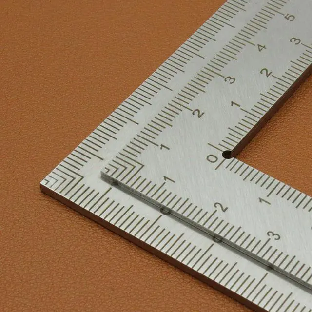 Alt view image 6 of 7 - Stainless Steel L Shaped Ruler,4 inch by 6 inch,Square Framing Measuring Tool for Engineer Carpenter