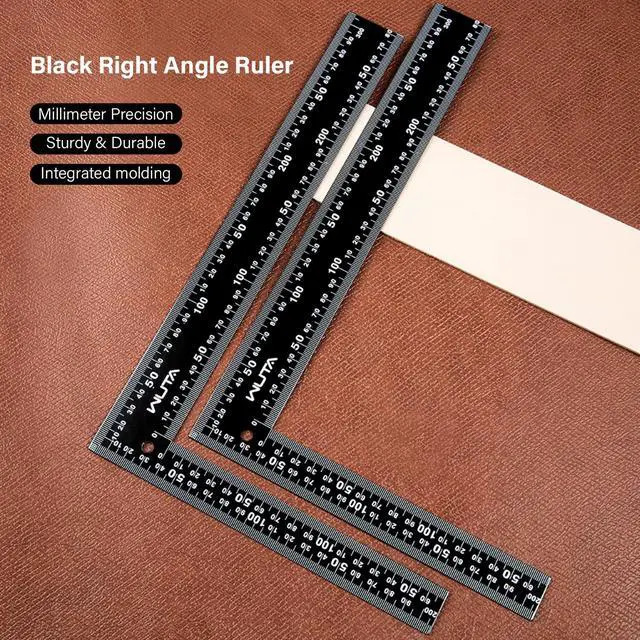 Alt view image 7 of 7 - Carpenter Square, L Square Ruler Framing Carpenters Square Stainless Steel Woodworking Square, Right Angle Ruler Combo Square (12 Inch*8 Inch)