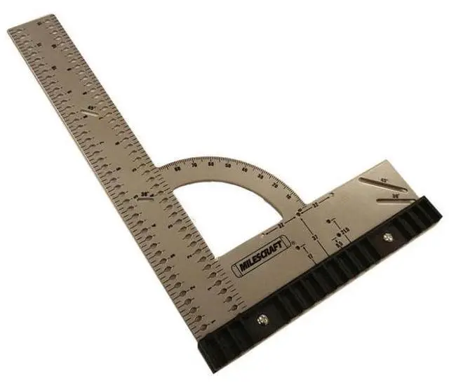 Main image of 8404 Framing Square 300 Imperial Framing Square 12 x 8 Steel Carpenter Square for Woodworking with Removeable Fence