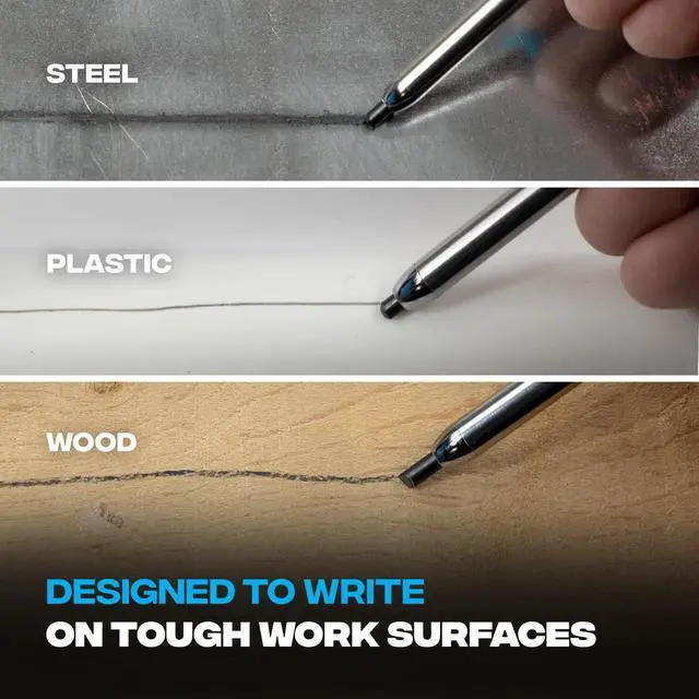 Alt view image 7 of 7 - Tools Carpenter Pencils Mechanical Set Heavy Duty Construction Pencil with 2.8mm Lead, Belt Clip, Sharpener, & Holder Precision Mechanical Carpenter Pencil - Woodworking Pencils