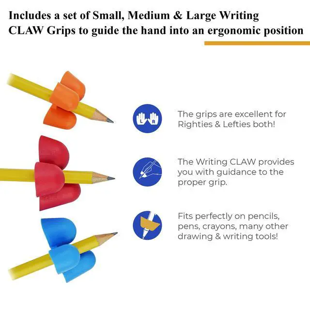 Alt view image 4 of 7 - Writing CLAW, Sample Pack, 2 Each of Three Sizes - TPG-21123