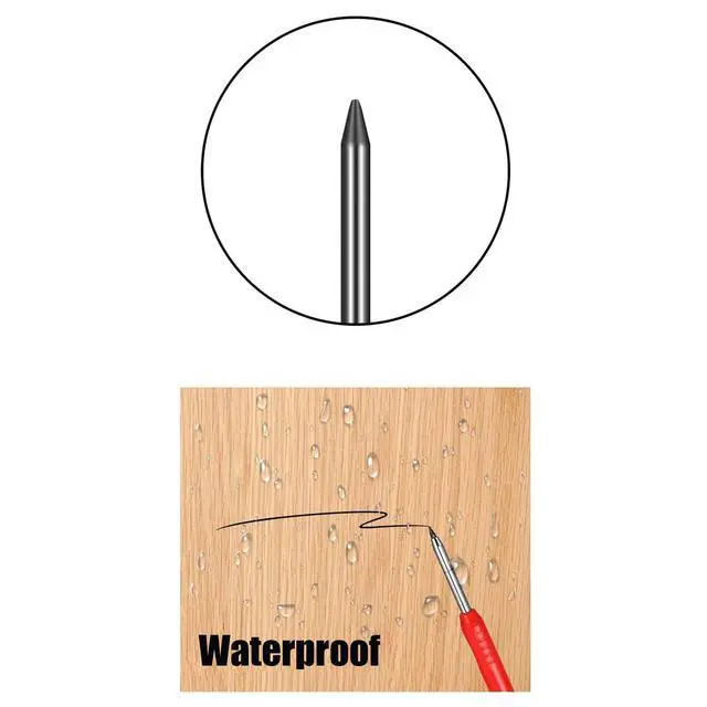Alt view image 5 of 7 - 36 Pencil Refill with 1 Solid Carpenter-Pencil, 2.8mm Waterproof Lead Refills Replacement, with Sharpener, Long Reach/Deep Hole/Long Nose for Architect &Carpenter Woodwork Construction Building