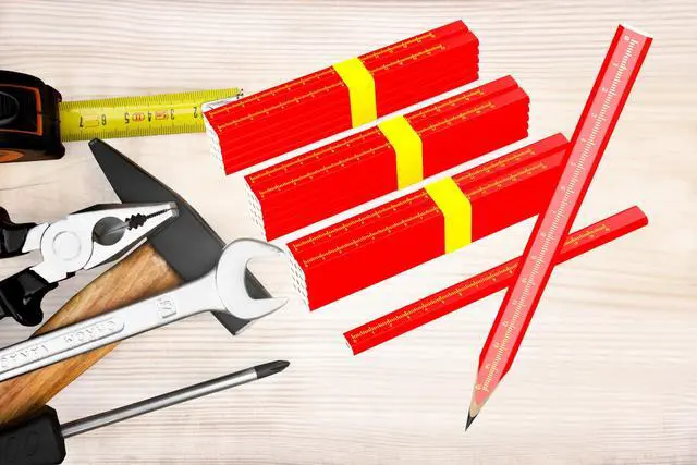 Alt view image 2 of 7 - 25-Pack Carpenter Pencils for Construction Woodworking Precise Markings -Contractor Framing Pencil (25 pcs)