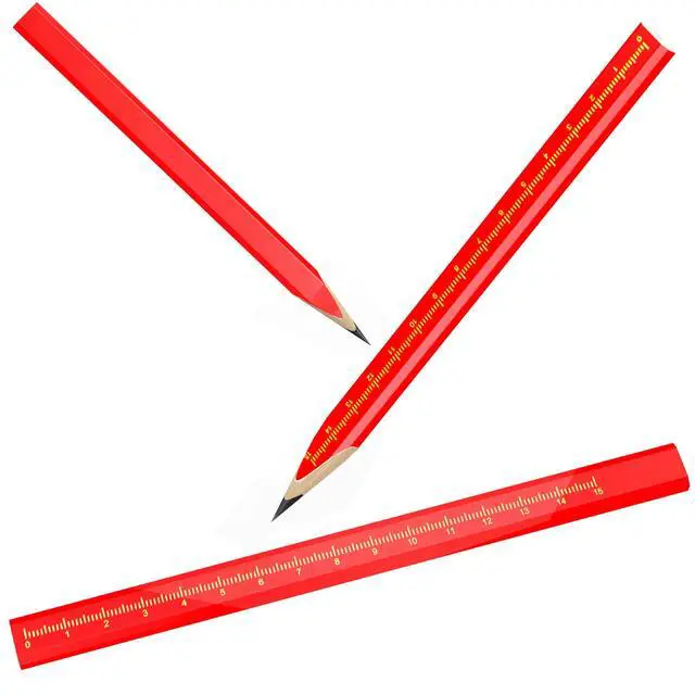 Alt view image 5 of 7 - 25-Pack Carpenter Pencils for Construction Woodworking Precise Markings -Contractor Framing Pencil (25 pcs)