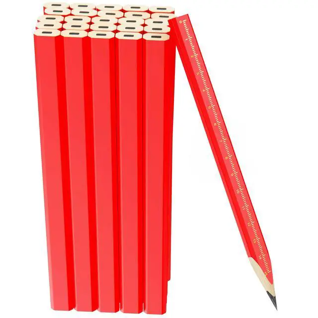 Alt view image 4 of 7 - 25-Pack Carpenter Pencils for Construction Woodworking Precise Markings -Contractor Framing Pencil (25 pcs)