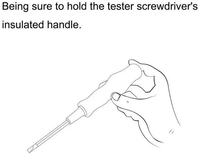 Alt view image 6 of 6 - Voltage Tester Pen AC 100-500V with 3.5mm Slotted Phillips Screwdriver 151mm Length for Circuit Test, Clear and Yellow