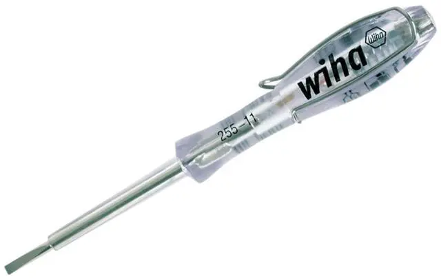 Main image of 25511 Insulated Single Pole Voltage Presence Detector with Amber LED Light, 110-250 Volts with 3.0mm Slotted Blade